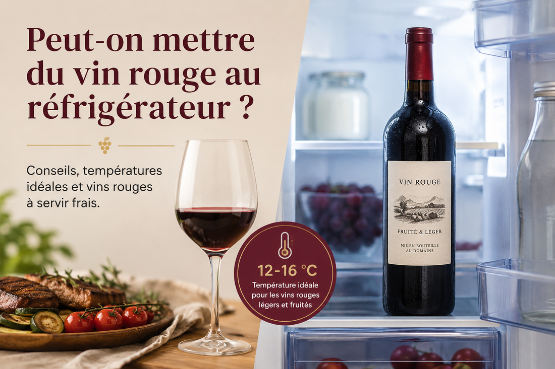 Peut-on mettre du vin rouge au réfrigérateur ?